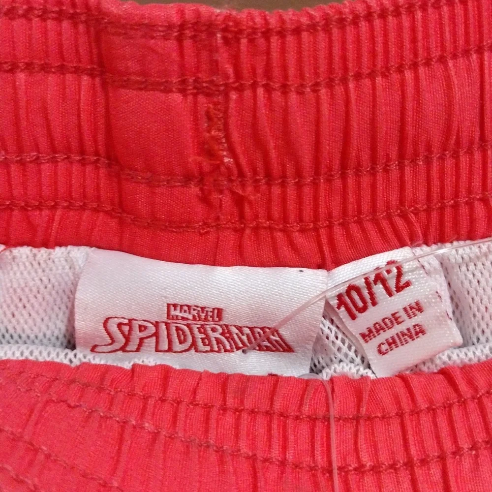 Spider-Man Swim Trunks - Black and Red Size Boy's Size 10/12 🆕